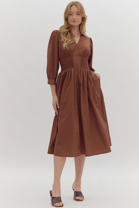 Eve Dress | Brown