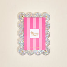 Load image into Gallery viewer, Mini Acrylic Picture Frame Magnet - Silver Glitter
