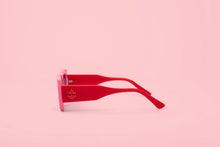 Load image into Gallery viewer, Deco Sunglasses Pink + Red