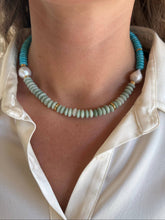 Load image into Gallery viewer, Coastal Pearl Colorblock Necklace