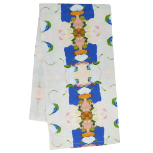 Laura Park Monet's Garden Navy Tea Towel
