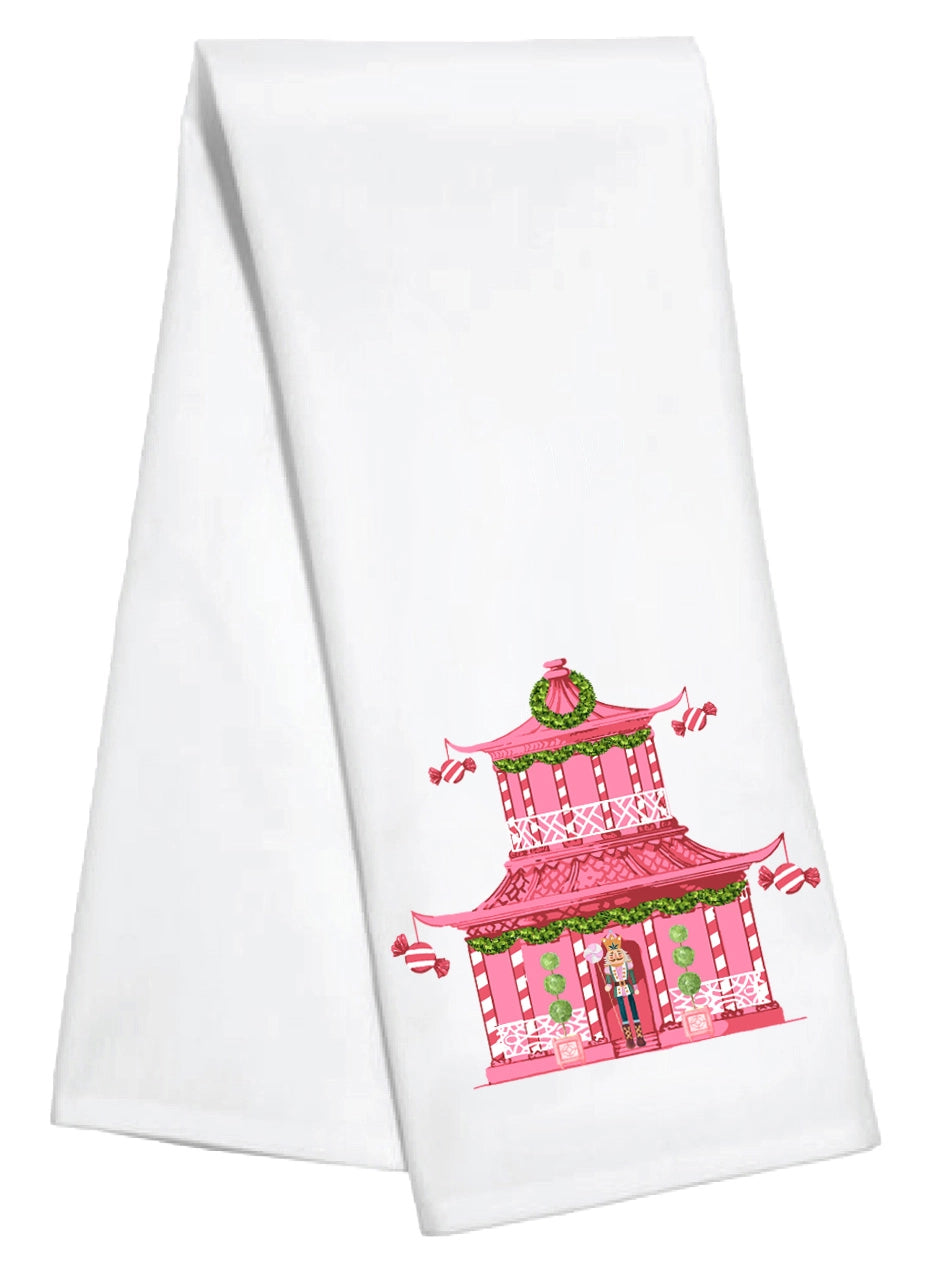 Candy Cane Pagoda Kitchen Towel