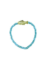 Load image into Gallery viewer, Simple Seed Bracelet | Azul Fish