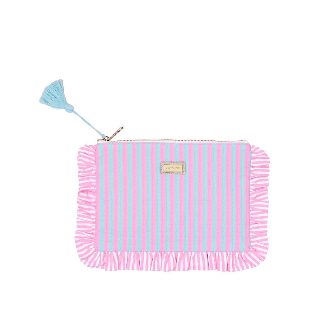 Lilly Pulitzer Ruffle Pouch | Stripe
