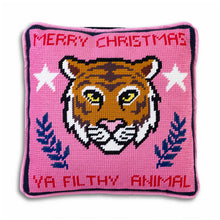 Load image into Gallery viewer, Filthy Animal Needlepoint Pillow