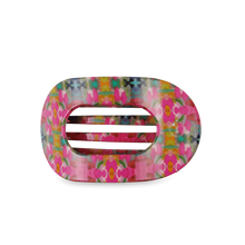 Load image into Gallery viewer, Teleties x Laura Park Fuchsia Dream Medium Flat Round Hair Clip