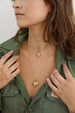 Load image into Gallery viewer, HART Lurex Cord Necklace w/ Star Compass Charm