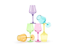 Load image into Gallery viewer, Pop Design Unbreakable Acrylic Stemmed Wine Glasses | Bright