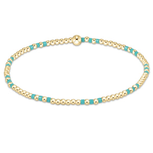 enewton Hope Joy Pattern 2mm Bead Bracelet - Turquoise