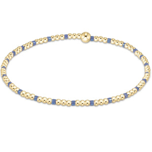 enewton Hope Sincerity Pattern 2mm Bead Bracelet - Bright Blue