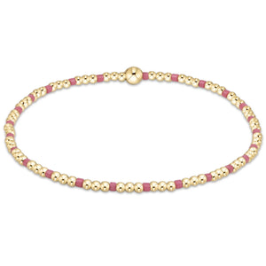 enewton Hope Sincerity Pattern 2mm Bead Bracelet - Bright Pink