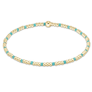 enewton Hope Sincerity Pattern 2mm Bead Bracelet - Turquoise