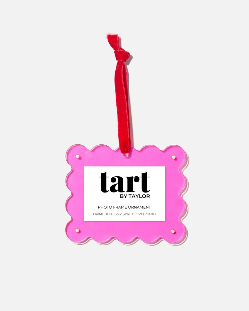 Tart by Taylor Hot Pink Acrylic Frame Ornament