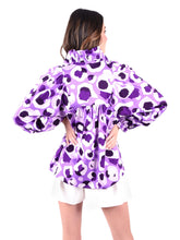 Load image into Gallery viewer, Emily McCarthy Stella Top | Purple Collegiate Cheetah