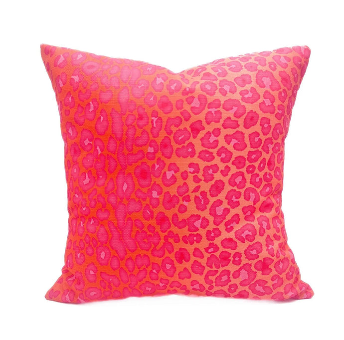 Rachel Brooks Pink Leopard Pillow