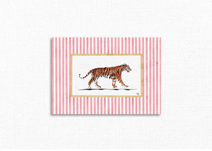 Pink Tiger Stripe Framed Acrylic