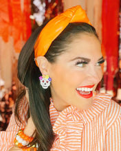 Load image into Gallery viewer, Brianna Cannon Orange Puff Knotted Headband