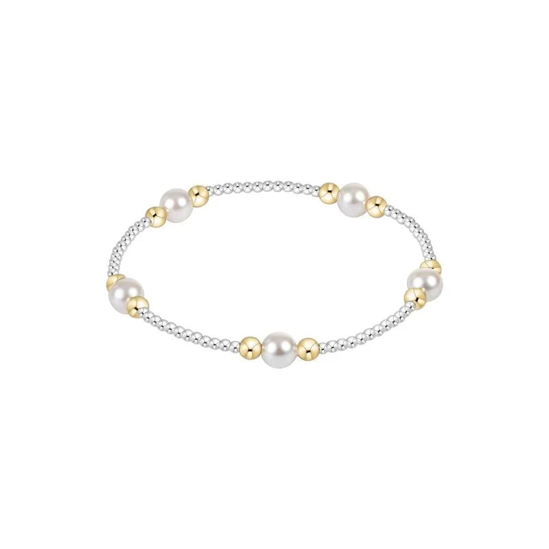 enewton Purpose Pearl 6mm Bead Bracelet - Mixed Metal