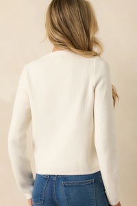 Prosperina Kennedy Cardigan |  Ivory
