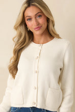Load image into Gallery viewer, Prosperina Kennedy Cardigan |  Ivory