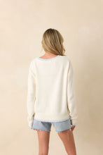 Load image into Gallery viewer, Paradisa Shell Island Sweater | White