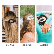 Load image into Gallery viewer, Teleties Jet Black Small Flat Round Clip
