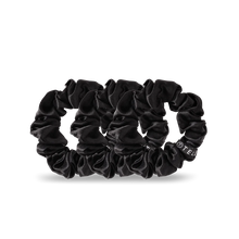 Load image into Gallery viewer, Teleties Jet Black Scrunchies | Small
