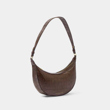 Load image into Gallery viewer, Katie Loxton Marni Faux Croc Small Shoulder Bag | Chocolate