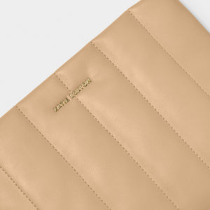 Katie Loxton Kendra Quilted Clutch | Soft Tan
