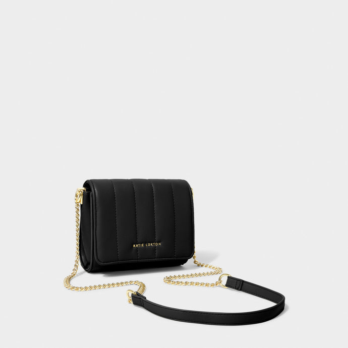 Katie Loxton Kendra Quilted Mini Crossbody | Black
