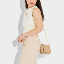 Load image into Gallery viewer, Katie Loxton Kendra Quilted Mini Crossbody | Soft Tan