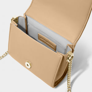 Katie Loxton Kendra Quilted Mini Crossbody | Soft Tan