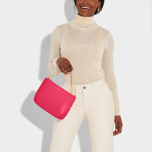 Load image into Gallery viewer, Katie Loxton Astrid Chain Clutch | Fuchsia
