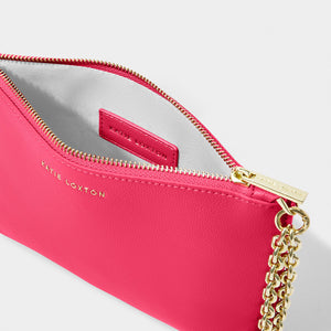 Katie Loxton Astrid Chain Clutch | Fuchsia