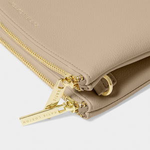 Katie Loxton Duo Pouch | Light Taupe