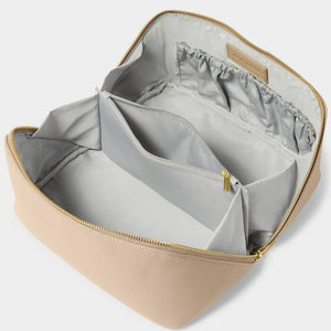 Katie Loxton Large Make Up/Wash Bag | Light Taupe