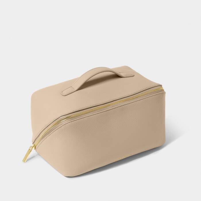 Katie Loxton Large Make Up/Wash Bag | Light Taupe