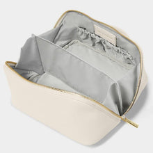 Load image into Gallery viewer, Katie Loxton Medium Make Up/Wash Bag | Off White
