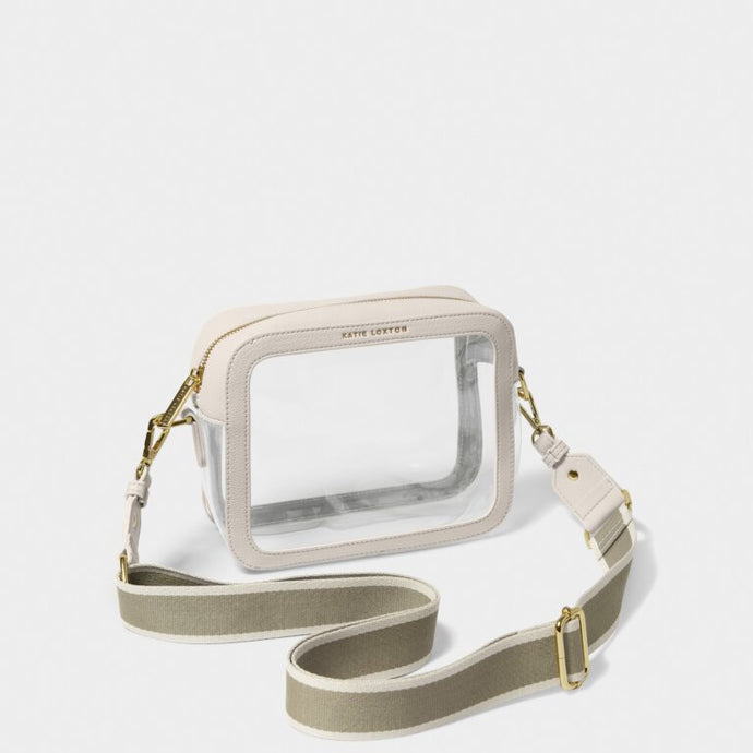 Katie Loxton Clear Stadium Bag | Off White