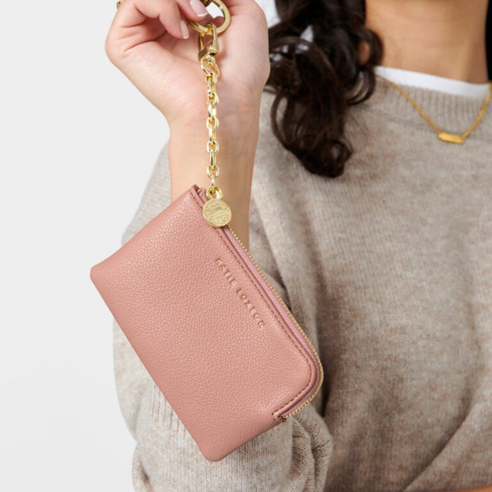 Katie Loxton Tilly Keychain Purse | Dusty Rose