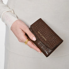 Load image into Gallery viewer, Katie Loxton Marni Faux Croc Wallet | Chocolate