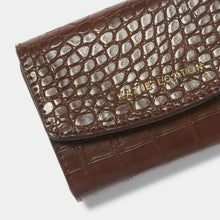 Load image into Gallery viewer, Katie Loxton Marni Faux Croc Wallet | Chocolate