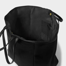 Load image into Gallery viewer, Katie Loxton Nylon On-Luxe Oversized Tote Bag | Black