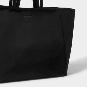 Katie Loxton Nylon On-Luxe Oversized Tote Bag | Black