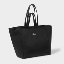 Load image into Gallery viewer, Katie Loxton Nylon On-Luxe Oversized Tote Bag | Black