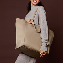 Load image into Gallery viewer, Katie Loxton Nylon On-Luxe Oversized Tote Bag | Taupe