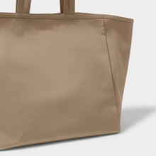 Load image into Gallery viewer, Katie Loxton Nylon On-Luxe Oversized Tote Bag | Taupe