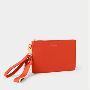 Katie Loxton Hallie Wristlet Pouch | Deep Orange