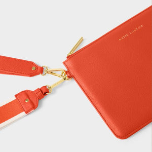 Katie Loxton Hallie Wristlet Pouch | Deep Orange