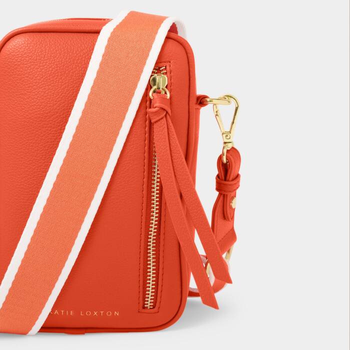 Katie Loxton Hallie Small Crossbody Bag | Deep Orange